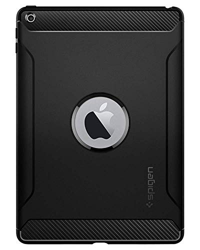 Spigen Rugged Armor Compatible con Apple iPad 9.7 (2017/2018) Funda - Negro - Imagen 3