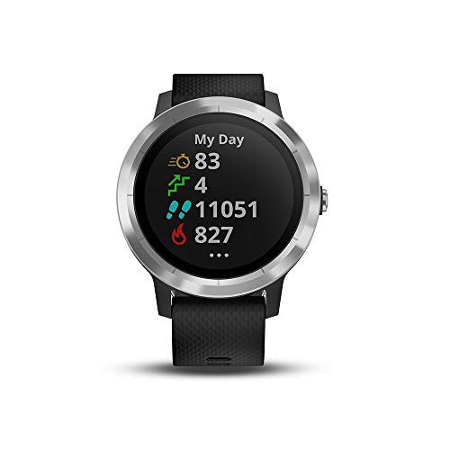 ایگرد | قیمت و خرید Smartwatch GARMIN Vivoactive 3 1,2in GPS Waterproof 5  ATM Glonass Black Stainless Steel (Renewed)