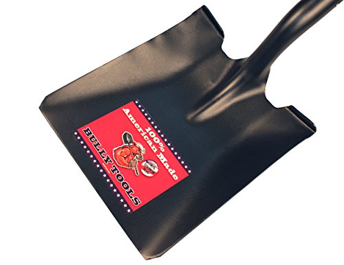 Bully Tools 62520 35 in. Fiberglass D-Grip Handle 14-Gauge Steel Square Point Shovel