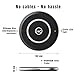 Wireless Charger Pad Qi Certified for iPhone 8/8 Plus/Xr, Samsung S9/S9+/G7/S8/edge and All Qi-Enabled Cells (no AC Adapter), 10W Fast Charging with Silicone Ring and Sleep-Friendly LED (Black)