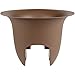 Bloem Modica Deck Rail Planter (MR1245), Chocolate Brown, 12
