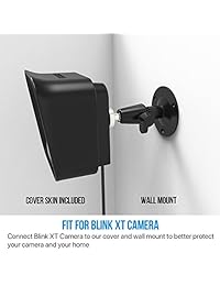 Frienda - Soporte de pared ajustable de 360 grados y funda protectora de silicona para Blink XT2 Blink XT para cámara de seguridad interior y exterior