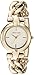 Anne Klein Women's AK/2836JADE Gold-Tone Watch and Gemstone Beaded Bracelet Set