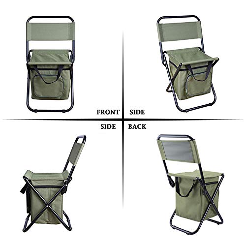 Topchances Camping Faltstuhl Tragbarer Stuhl Gepolsterter Klappstuhl mit Aufbewahrungstasche Tragetasche Tragbarer Stuhl… – Bild 6