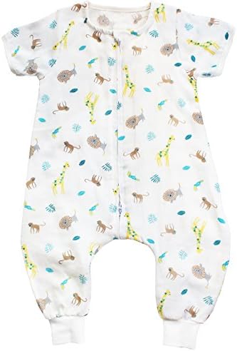 Sincere Muslin Original 100% Cotton Sleeping Sack Bag Baby Wearable Blankets Short Sleeves
