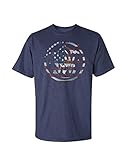 Smith Men's And Wesson Patriotic Logo T-Shirt Hthr Navy XX-Large