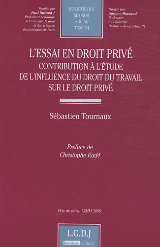 L' essai en droit privé