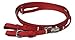 D.A. Brand Deluxe Nylon Bridle/Breast Collar w/Braided Rawhide Trim Horse Tack(Red Draft)thumb 1