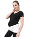 Womens Maternity Belly Band Seamless 2 Pack Everyday Support Bands for Pregnancy White,Grey M