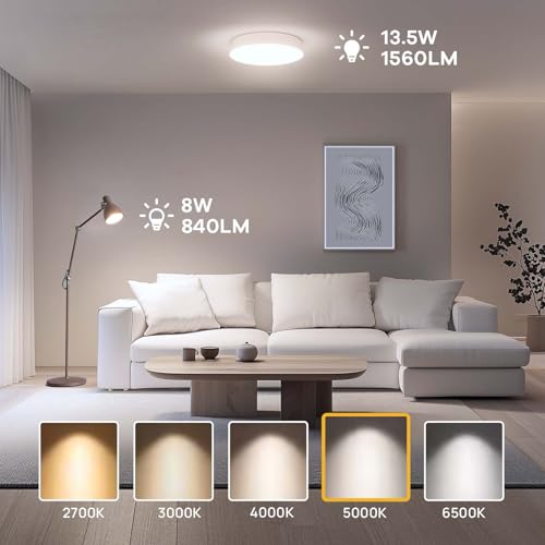 Linkind 13.7 W Super Bright E27 LED Bulb, Replaces 100 Watt, 5000 K Daylight White A60 LED Bulb 1600 LM, 220° Beam Angle, Not Dimmable, Pack of 6