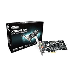 Asus Xonar SE interne geluidskaart (PCI-Express, hoofdtelefoonversterker tot 300 ohm, 116 dB)