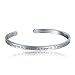 Solocute Mothers Day Sterling Silver Bangle Bracelet Engraved If You Can Imagine It,You Can Achieve It.If You Can Dream It,You Can Become It Inspirational Jewelry, Womens Cuff Bracelets
