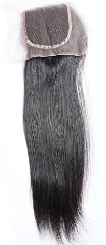 Maxglam Brazilian Virgin Hair Straight Lace Closure Hand-tied 4X4 Swiss Lace Size Free Part Middle Part Available