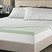 Zinus 2 Inch Green Tea Memory Foam Mattress Topper, Twin