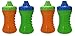 Gerber Graduates 10 Ounce Fun Grips Hard Spout Sippy Cup, 4 Count, Green/Orange