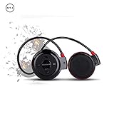 Running Headphones Neckband Sports Earphones Bluetooth Wireless Sports Headset Over-Ear earbuds with Sweatproof, Hi-Fi Stereo,Built-In Microphone 6 Hours Playtime Black