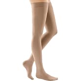 Mediven Women Comfort Thigh High 20-30 mmHg Semi-Sheer Compression Stocking | Semi-transparent graduated thigh high stockings with silicone top band for secure fit, daily comfort, and support.