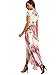 Milumia Women's Vintage Floral Print Boho Split Wrap Slim Dress