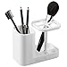 iDesign 43431 Med+ Bathroom Medicine Cabinet Organizer, Toothbrush and Toothpaste Holder - White
