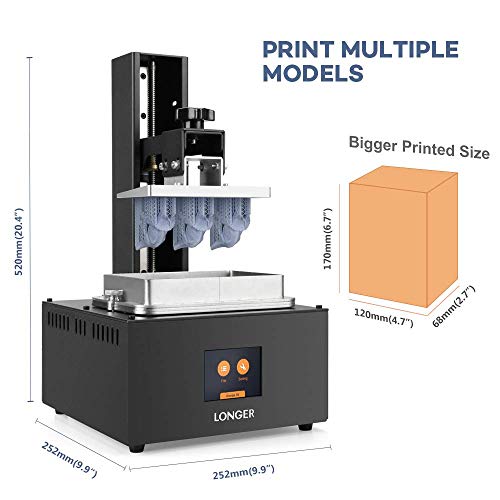 image for LONGER Orange 30 3D Printer, UV Photocuring 3D Printer with 2K High Re