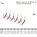 Easy Catch ® Assorted 10 Packs Freshwater/Saltwater Sea Sabiki Rigs Glow Sabiki Bait Rigs Rigged Fishing Lures/Feathers Hooks with Ball Bearing Swivel Interlock Snap Connector