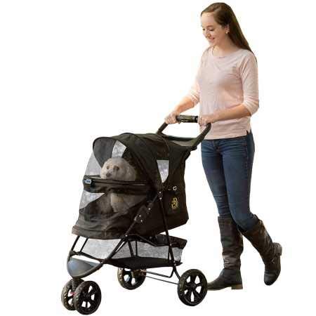 Pet Gear No-Zip Special Edition 3 Wheel Pet Stroller for Cats/Dogs, Zipperless Entry, Easy One-Hand Fold, Removable Liner