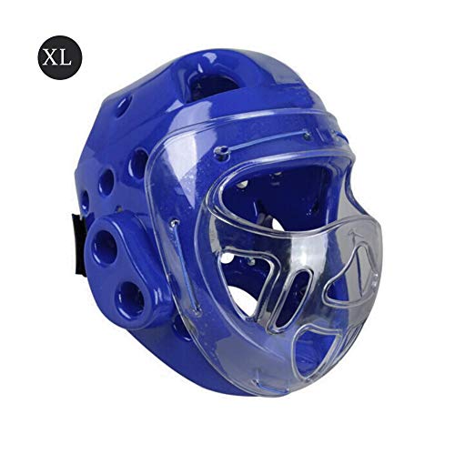 Owlhouse Taekwondo Headgear, Sport Head Guard Boxing Headgear with Face Shield, Head mask Karate Head Boxing Sanda mask Helmet Fencing for Adult Children Men Women