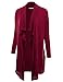 J.TOMSON Women's Open Front Long Sleeve Loose Draped Shawl Cardigan