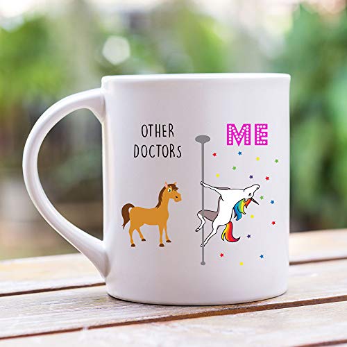 Younique Designs Doctor Mugs Gifts, 11 Ounces, White, Unicorn Mug, Thank You Gift for Doctor - //medicalbooks.filipinodoctors.org