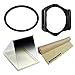 77mm Adapter Ring & Graduated Grey ND Square Filter & Filter Holder for Cokin P Series System + Super Fine JB Microfiber Lens Cleaning Cloth