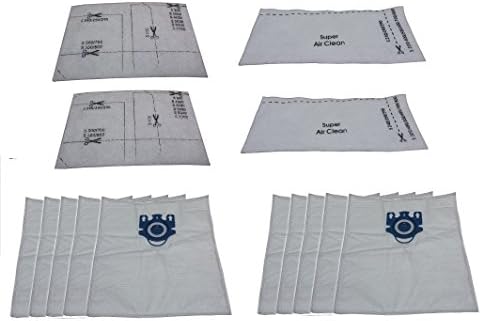 NEW-10 Allergy bags, 4 Filters Compatible with Miele Flamenco II