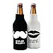 Mr. and Mrs Front and Back Printed Wedding, Anniversary, Newlywed, Bridal Shower Bottle Cooler - Gift for Bride, Mom, Women Her- Present for Couples - Set of 2