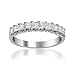 Beyond Brilliance 1.0 Carat Diamond, Prong-Set 14K White Gold Princess Cut Diamond Bridal Wedding Band Ring (I-J, VS2-SI1)