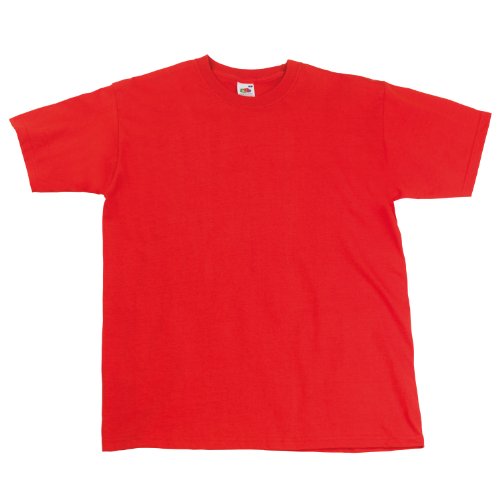 Camiseta Fruit of the Loom Super premium Rojo L