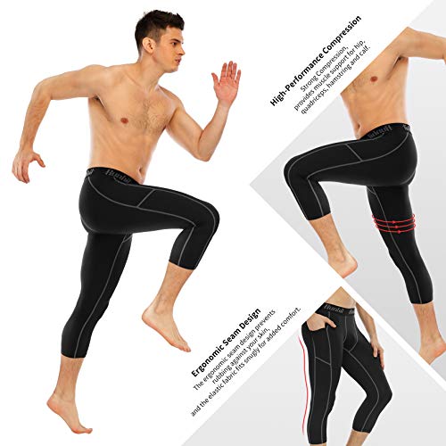 Pantaloni Compressione X-Bionic Invent 4.0 Uomo - 3/4, Per Running, Fitness E Allenamento - Foto 5