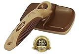 Premium Pet Self Cleaning Slicker Brush By Petter - Fur & Coat Care Brush Suitable For Dogs & Cats, For Tangled and Matted Hair