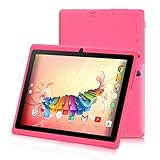 iRULU 7 inch Tablet Google Android 6.0 Quad Core 1024x600 Dual Camera Wi-Fi Bluetooth,1GB/8GB,Play Store Netfilix Skype 3D Game Supported GMS Certified with One Year Warranty (Pink)