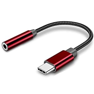 Hoofdtelefoonadapter USB-C naar 3,5 mm nylon, 3,5 mm jackstekker naar type C en AUX-audio, compatibel met i-Pad Pro 11…