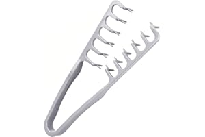 YRAKOZIN 2-in-1 Texture Comb, Volumizing Wide & Fine-Toothed Hair Comb - Anti-Frizz Fluffy Styling Tool for Men Women, Portable Lightweight Design with Non-Slip Grip, Suitable for All Hair Types (1 Pack, Grey)