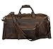 Texbo Men's Thick Cowhide Leather Vintage Big Travel Duffle Luggage Bag