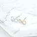 Spoil Cupid 925 Sterling Silver Cubic Zirconia Half Set Infinity Stud Earrings