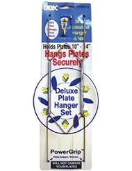 OOK 50472 Deluxe Plate Hanger with Steel Pro Supports Up to 30 Pounds, 10-Inch to 14-Inch