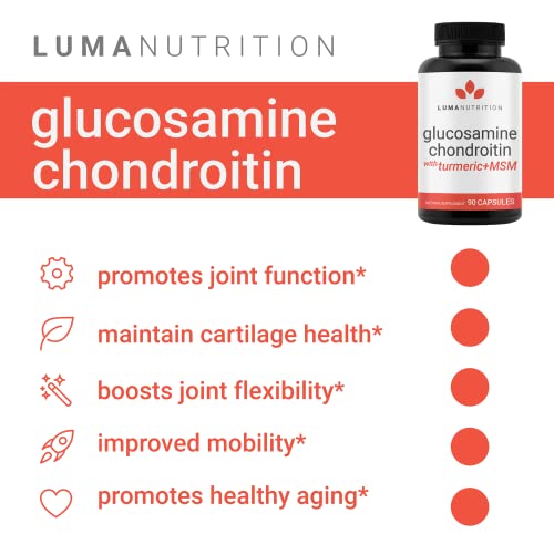 Glucosamine Chondroitin MSM Turmeric, Boswellia Premium Joint