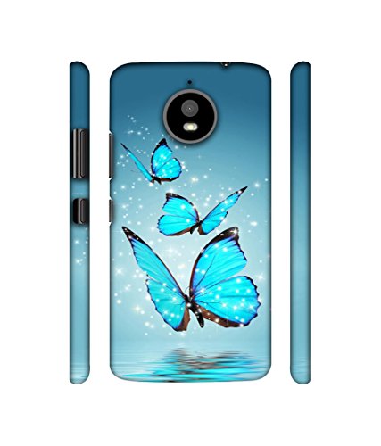 Casotec Flying Butterflies Design 3D Printed Hard Back Case Cover for Motorola Moto E4 Plus