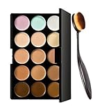 Start 15 Colors Concealer Eye shadow palette kit &Makeup Toothbrush Curve Brush
