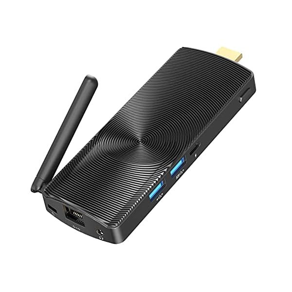 MeLE Fanless Mini PC Stick, Intel Celeron J3455 6GB RAM 128GB ROM Computer Stick with Windows 10 Pro, Micro PC Runs at 2…