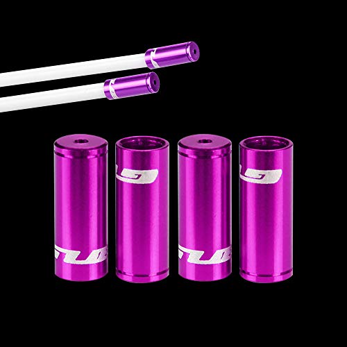 Forest Byke Company Jagwire Ferrule Housing Kit - 4mm 5mm and Cable Ends Included - Bicycle Brake and Shifter Ferrule Kit (9 Color Options) (Purple) - Thumbnail 3