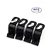 4 Pcs Car Headrest Hook Hanger Seat Organizer,LQSmile Universal Car Vehicle Back Seat Headrest Hanger Storage Hooks for Cloth Bag Purse Grocery(Black -Set of 4) (black)