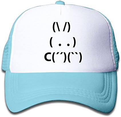 Kids Custom Baseball Hat Emotion Icon Bunny Adjustable Cap