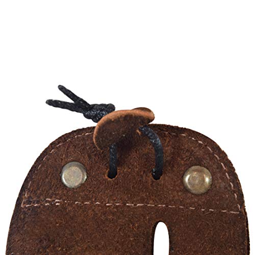 image for Hide & Drink, Rustic Leather Archery Finger Tab/Recurve Bows/Hunting F